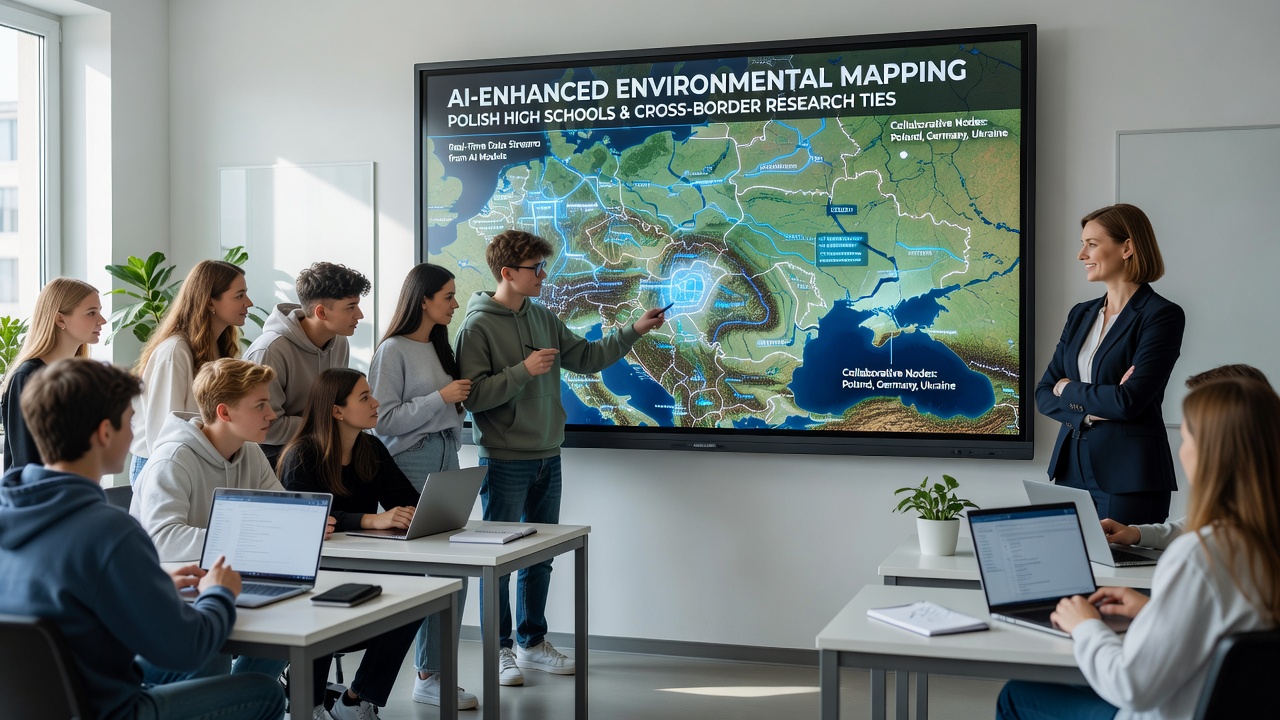Polish High Schools Leverage AI-Enhanced Mapping to Address Environmental Data Gaps Through Cross-Border Research Ties